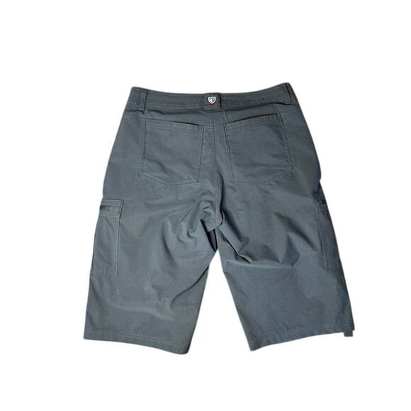 Kuhl Horizon Shorts Traverse Hiking Soft Shell Roll-Up Cargo Blue Women's 6 - Picture 2 of 8